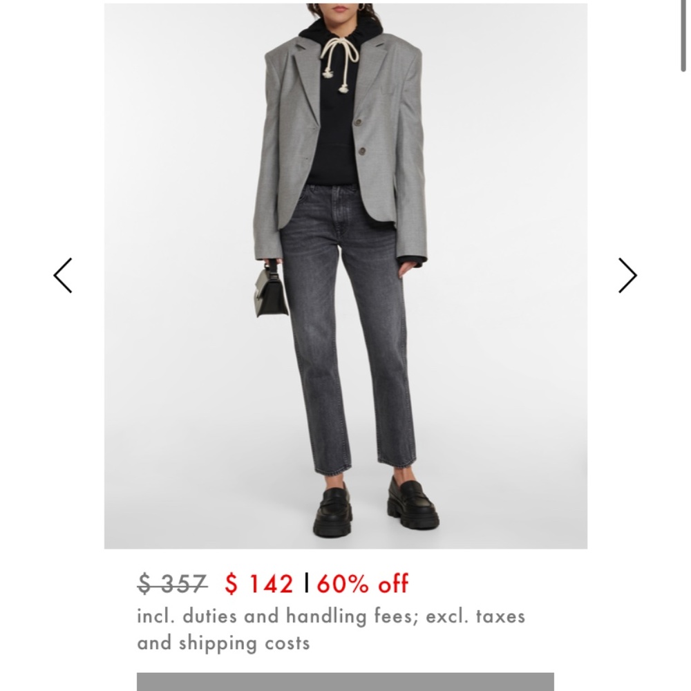 SLVRLAKE Virginia High Rise Jean - Size 29